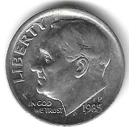 USA - 1 Dime 1985 (Km# 195a)