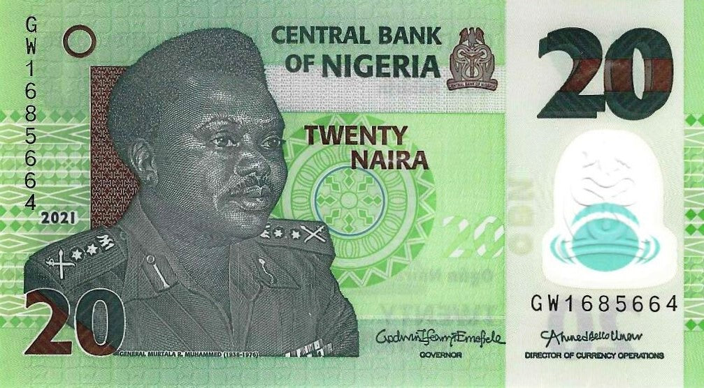 Nigeria - 20 Naira 2021 (# 34s)