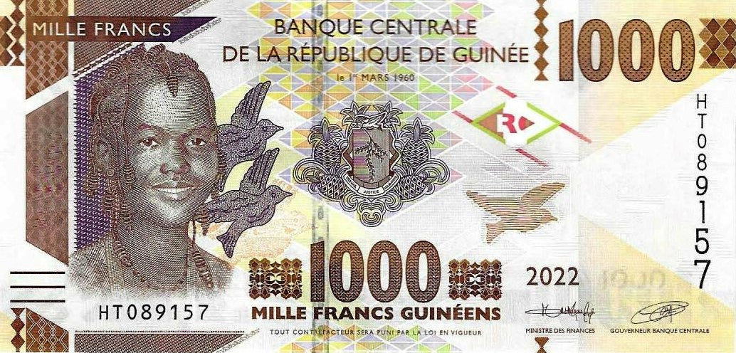 Guiné B. Central - 1000 Francos 2022 (# 48d)