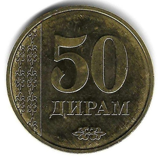 Tajiquistao - 50 Dirhams 2011 (Km# 26)