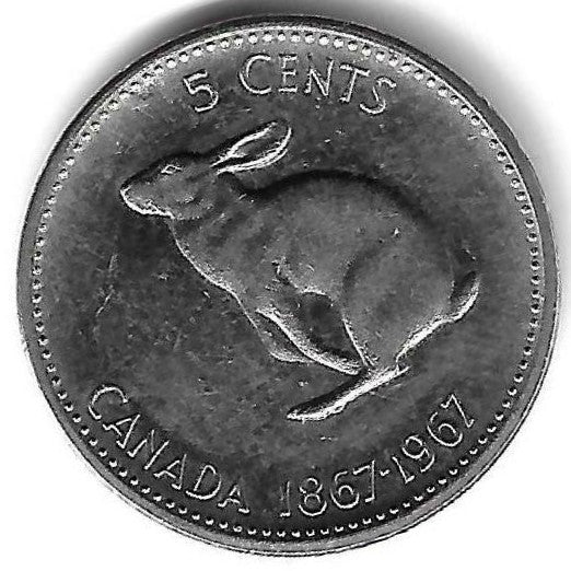 Canada - 5 Centimos 1967 (Km# 66)