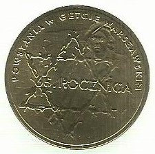 Polonia - 2 Zlote 2008 (Km# 633) 65º Aniv. Gueto