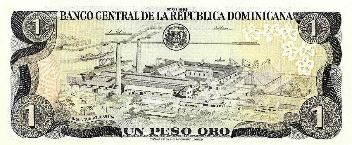 Rep. Dominicana - 1 Peso 1988 (# 126c)