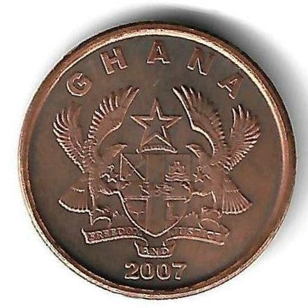 Gana - 1 Pesewa 2007 (Km# 37)