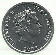 Ilhas Cook - 1 Centimo 2003 (Km# 422) Galo