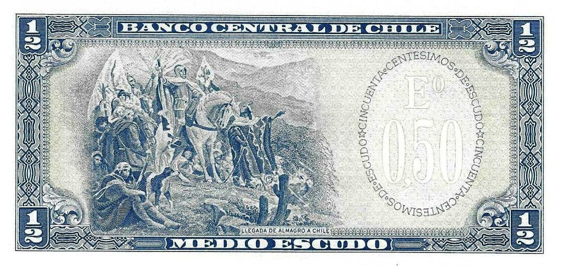 Chile - 1/2 Escudo 1962 (# 134aA)