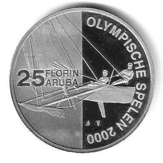 Aruba - 25 Florins 2000 (Km# 25) Olimpiadas Sidney