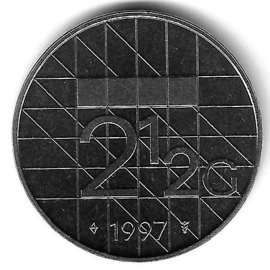 Holanda - 2 1/2 Gulden 1997 (Km# 206)