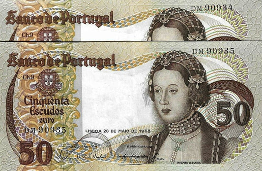 Portugal - 50$00 1968 (# 174a)
