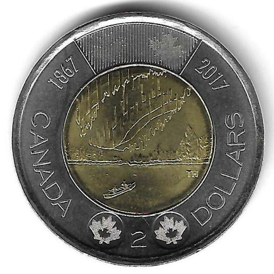Canada - 2 Dolares 2017 (Km# 2323.2) 150º Aniv. Canada