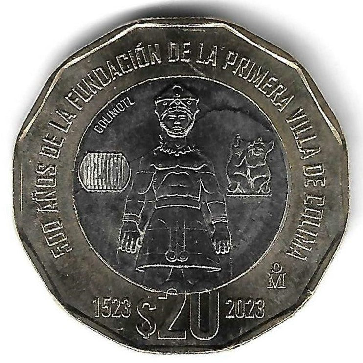 Mexico - 20 Pesos 2023 (Km# ..) Colima