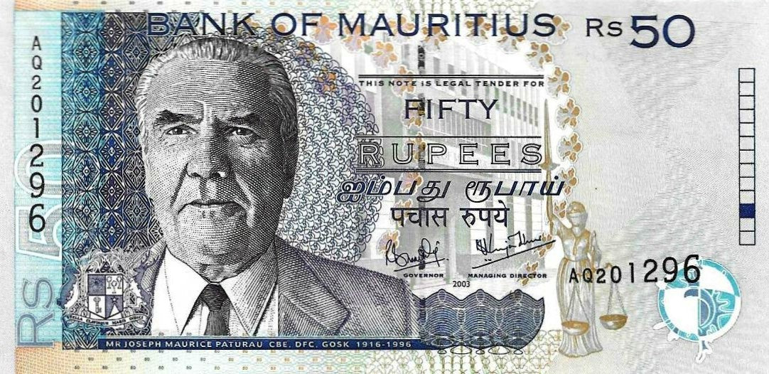 Mauricias - 50 Rupias 2003 (# 50c)