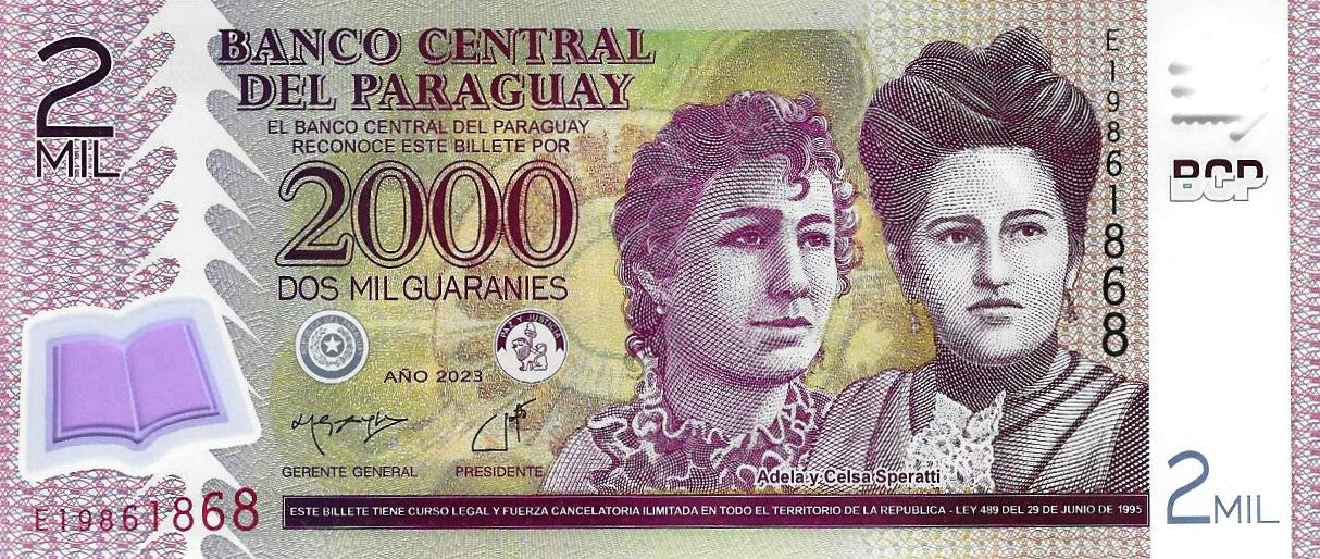 Paraguai - 2000 Guaranies 2023 (# 228e)