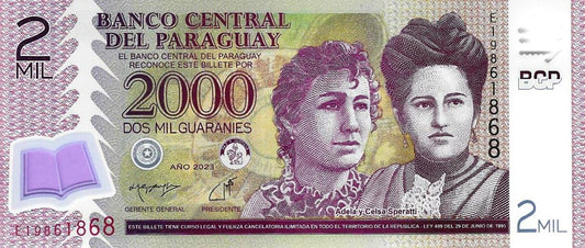 Paraguai - 2000 Guaranies 2023 (# 228e)