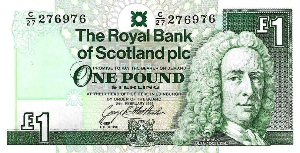 Escocia - 1 Libra 1993 (# 351c)