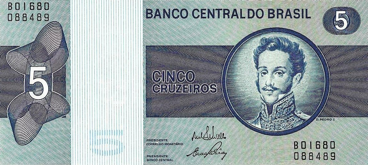 Brasil - 5 Cruzeiros 1973 (# 192b)