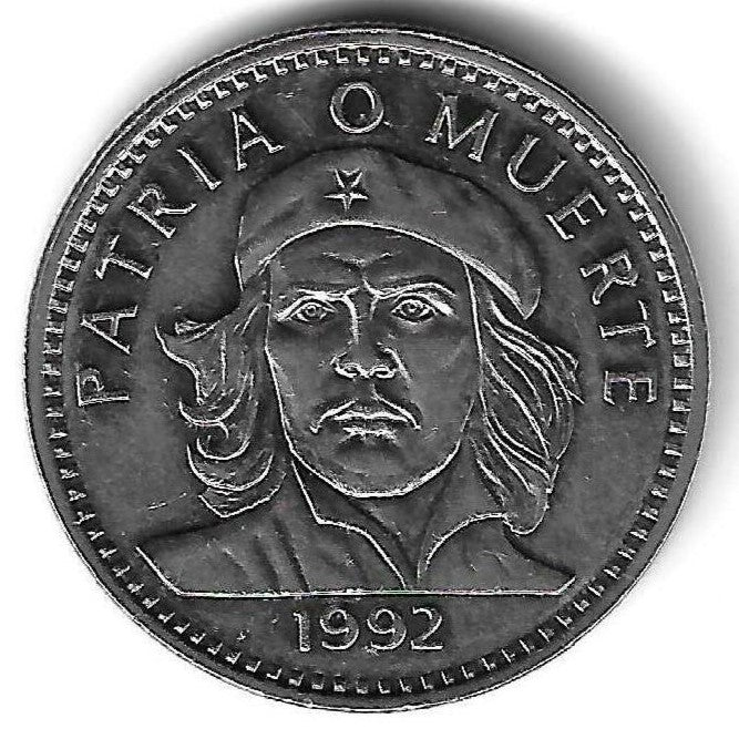 Cuba - 3 Pesos 1992 (Km# 346a) Che Guevara
