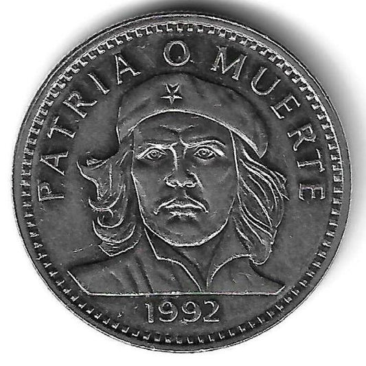 Cuba - 3 Pesos 1992 (Km# 346a) Che Guevara