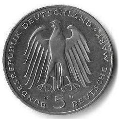 Alemanha - 5 Marcos 1981 (Km# 155) Freiherr Von Stein