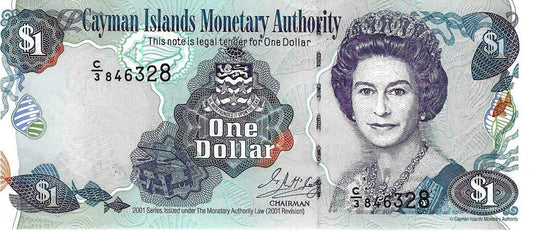 Ilhas Caimão - 1 Dolar 2001 (# 26b)