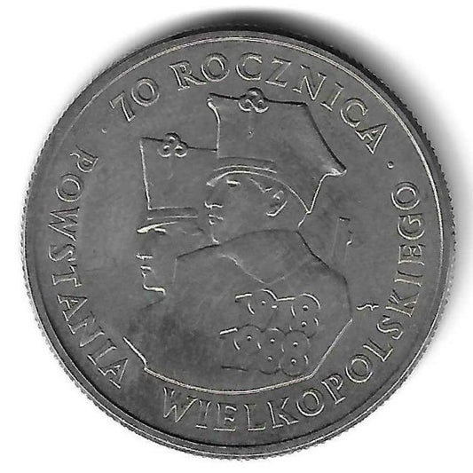 Polonia - 100 Zlotych 1988 (Km# 182) 70º Anivº Revolta Grande Polonia