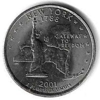 USA - 25 Cents 2001 (Km# 318) New York