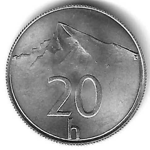 Eslovaquia - 20 Halierov 1993 (Km# 18)