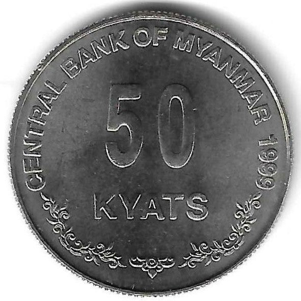 Burma - 50 Kyats 1999 (Km# 63)