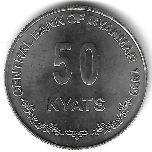 Burma - 50 Kyats 1999 (Km# 63)