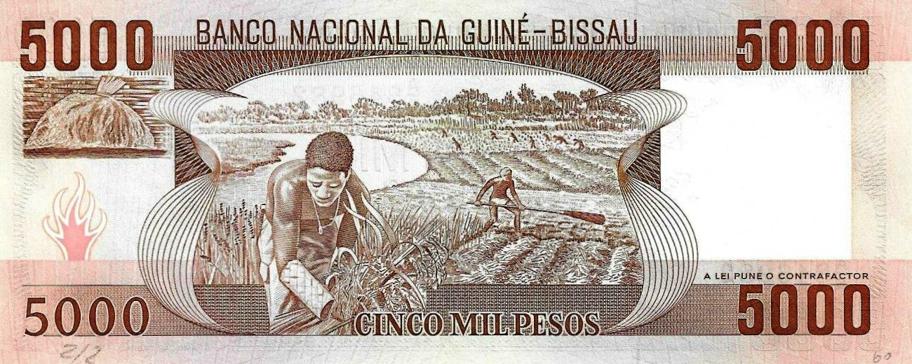 Guine Bissau  - 5000 Pesos 1984 (# 9)