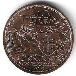 Austria - 10 Euro 2019 (Km# 3293) Tomada Jerusalem