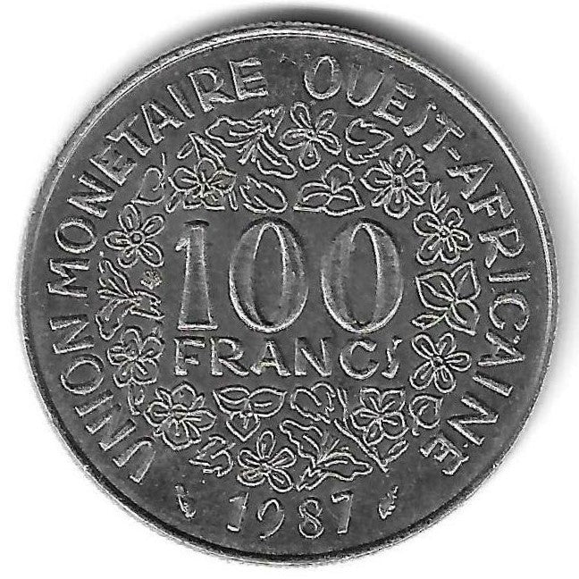 West African States - 100 Francos 1987 (Km# 4)