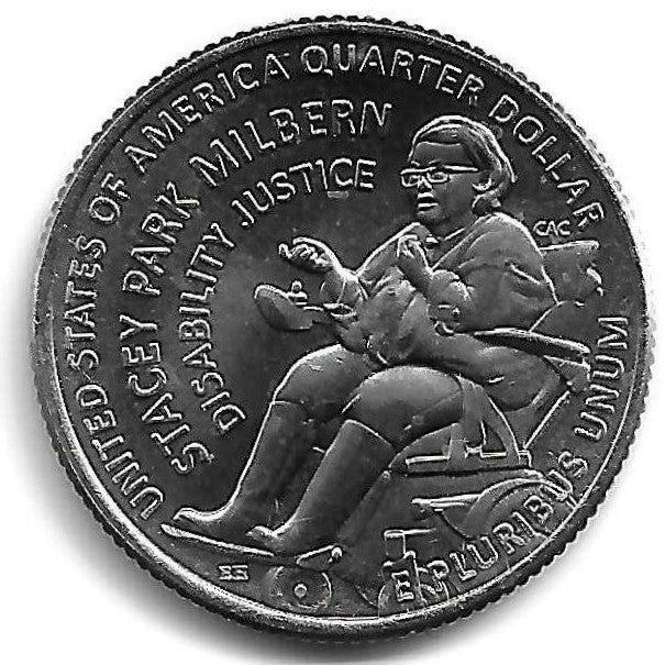 USA -  25 Cents 2025 (Km# 808) Stacey Milbern