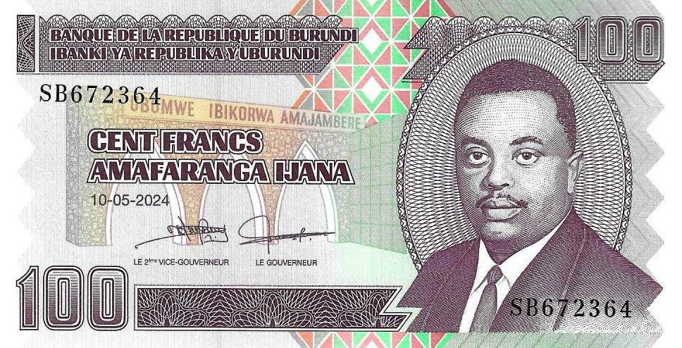 Burundi - 100 Francos 2024 (# 44c)