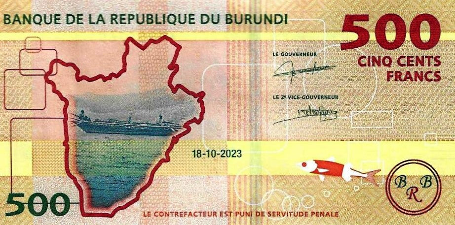 Burundi - 500 Francos 2023 (# 50c)