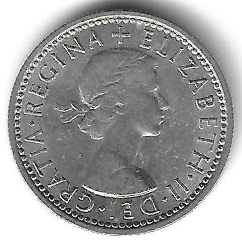 Inglaterra - 6 Pence 1964 (Km 903)