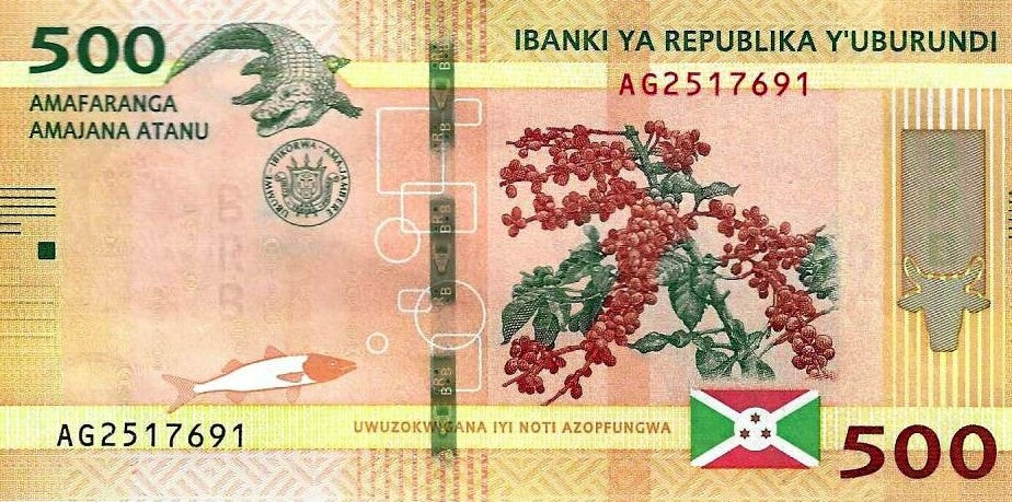 Burundi - 500 Francos 2023 (# 50c)