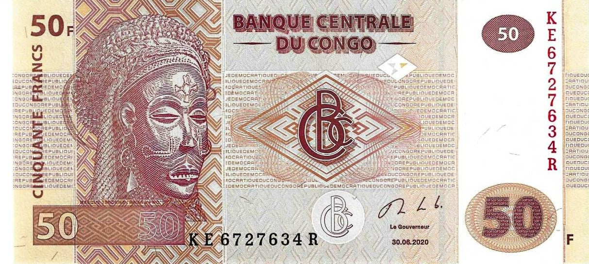 Congo - 50 Francos 2020 (# 97c)