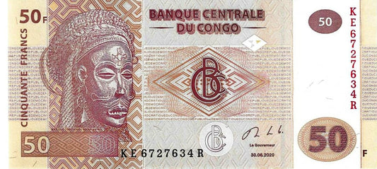 Congo - 50 Francos 2020 (# 97c)