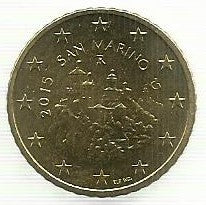 San Marino - 50 Centimos 2015 (Km# 484)