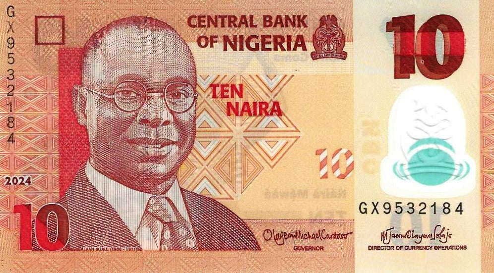Nigeria - 10 Naira 2025 (# 39n)