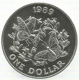 Bermudas - 1 Dolar 1989 (Km# 61a)