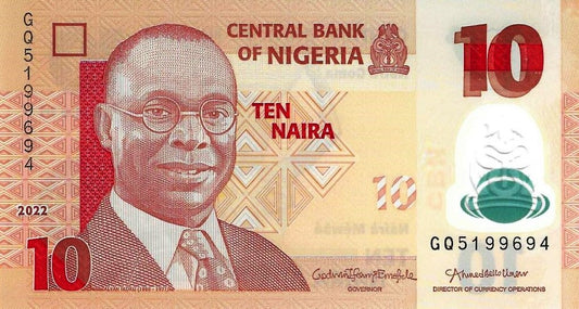 Nigeria - 10 Naira 2022 (# 39m)