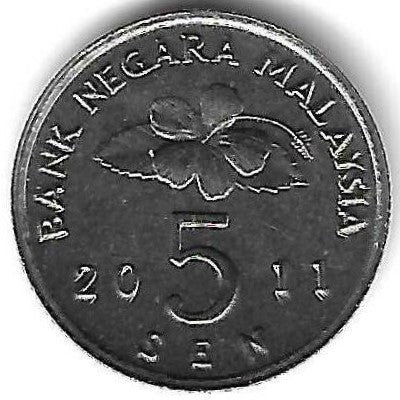 Malasia - 5 Sen 2011 (Km# 50)