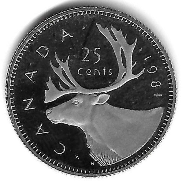 Canada - 25 Centimos 1981 (Km# 74)