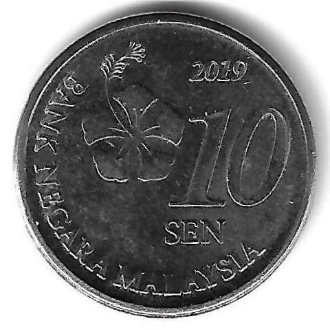 Malasia - 10 Sen 2019 (Km# 202)