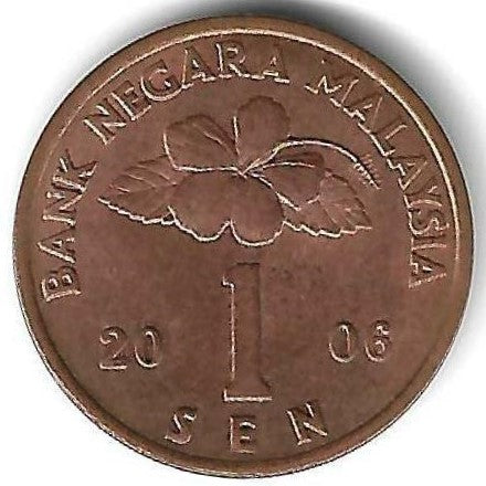 Malasia - 1 Sen 2006 (Km# 49)