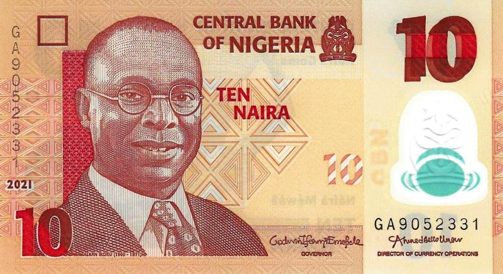 Nigeria - 10 Naira 2021 (# 39l)
