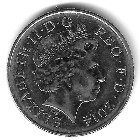 Inglaterra - 10 Pence 2014 (Km# 1110a)