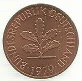 Alemanha - 2 Pfennig 1979 (J)(Km# 106a)